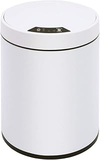 Bote de basura portátil for el hogar Bote de basura inteligente Bote de basura de inducción automático Cocina Sala de estar Dormitorio Baño 6L 8L 12L (blanco) for oficina y uso doméstico ( Color : Whi