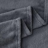 Aisbo Kuscheldecke Flauschig Decke Dunkelgrau - Fleecedecke 150x200 cm XL Warme Sofa Decke, Kuschlige Wohndecke Anthrazit Weich als Wohnzimmer Blanket Couchdecke für Winter