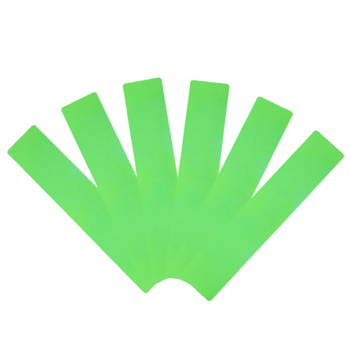 Marcadores de cancha de tenis en color verde impermeables de PVC rectangular de 6 piezas 8
