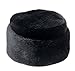Onlineb2c Fascharmy Men's Faux Mink Fur Hat Russian Cossack Winter Warm Hat Ski Cap Black