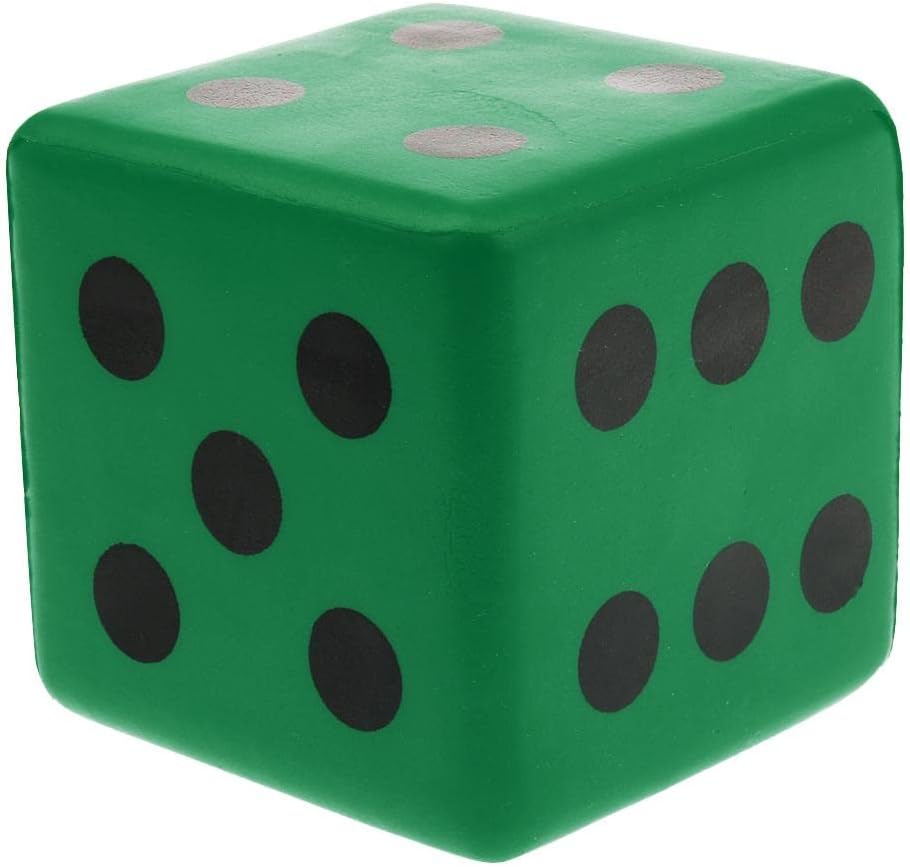 CLUB BOLLYWOOD® Sponge Dice Foam Dot Dice Playing Dice for Math Teaching Vent Toy Green,|Toys & Hobbies | Games |1 Piece Sponge Dice