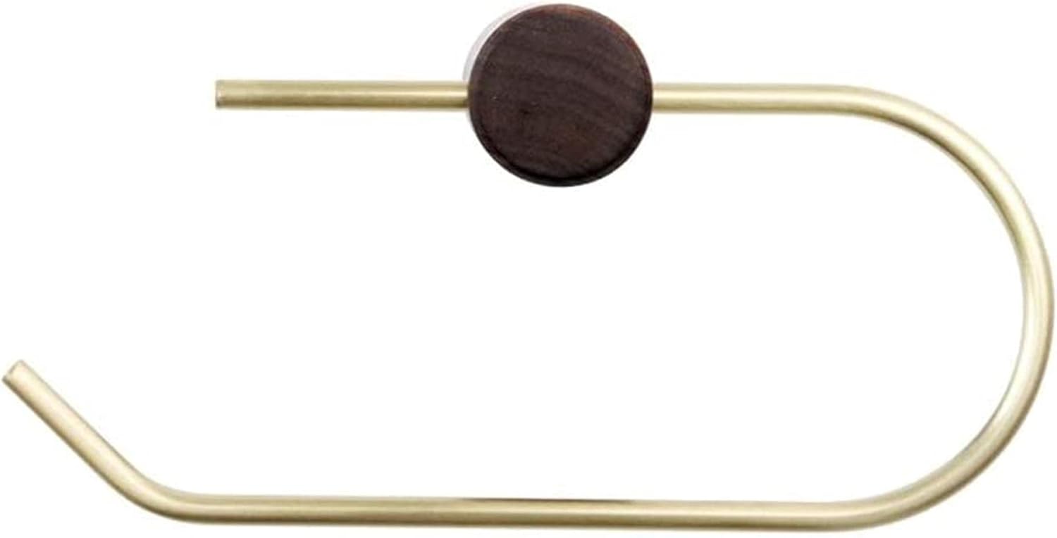 プレゼント 壁掛けトイレットペーパーホルダー 穴あけなしのバスルームティッシュ収納真ちゅうフック Ed防水