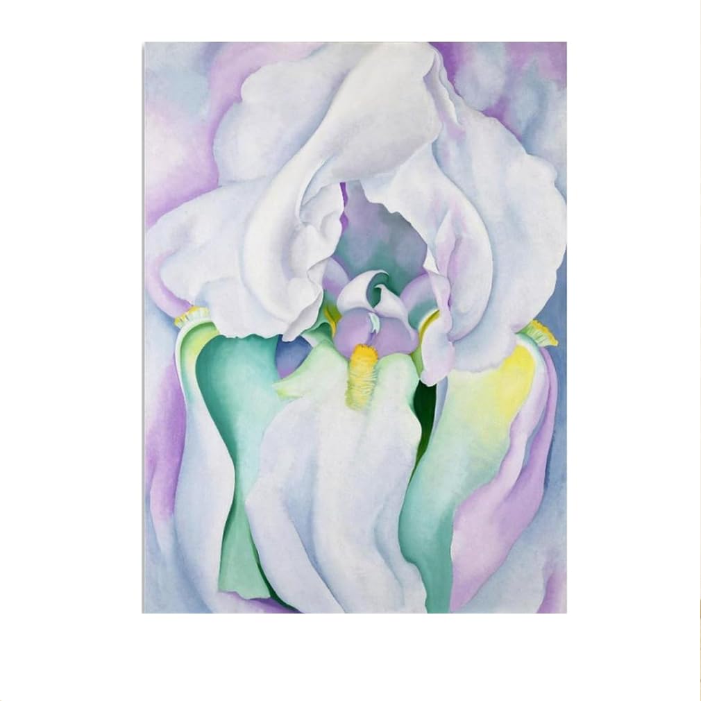 LHHJF LJHFA Canvas Wall Art Georgia O'Keeffe Posters Light of Iris Georgia O'Keeffe Painting And Prints Home Living Room Decor Pictures 40x60cmx1 No Frame