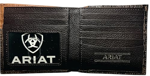 Custom 12 Gauge Shotgun ARIAT Tooled Gator Bifold Wallet2