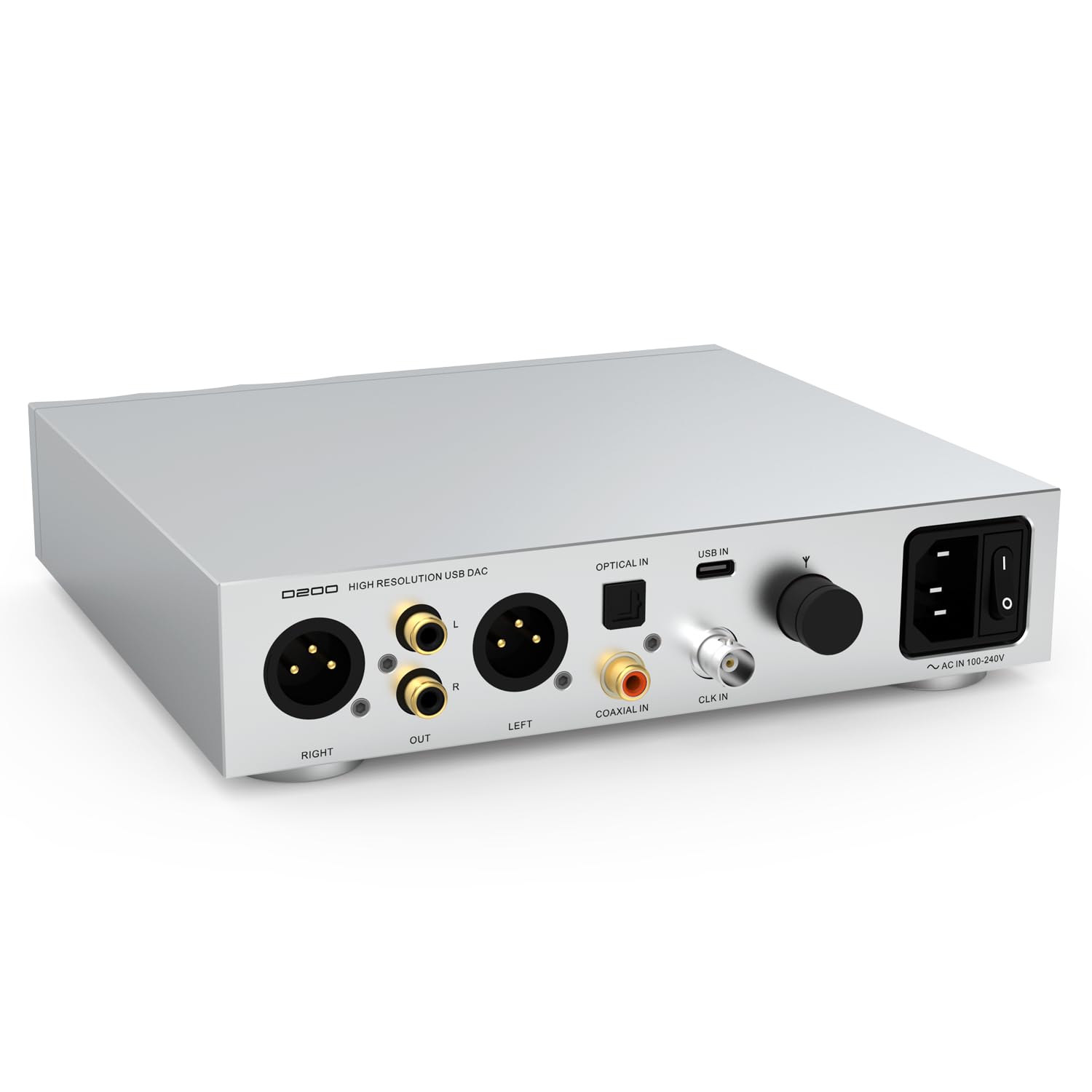 SMSL D200 HiFi DAC with CK-03 Discrete Clock Circuit ROHM BD34352EKV Chip MQA-CD Full Decoder 32bit/768kHz DSD512 Bluetooth 5.0 Lyrics Display Fully Balanced Preamp USB Optical Coaxial AES/EBU