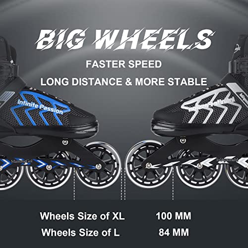 Adjustable Inline Skates For Kids And Teen, 84Mm Wheels Roller Blades Without Brake, Outdoor Roller Skates For Girls And Boys,Youth Beginners #TOP3