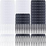 OIIKI Plastic Hair Side Comb Clips 30pcs, Mini 9 Teeth French Twist Hair Comb, Bridal Wedding Decora