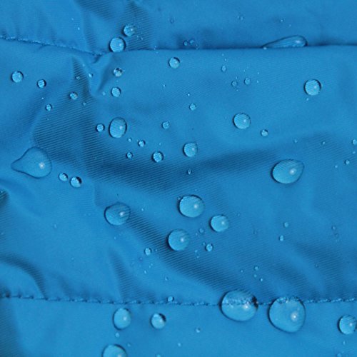 Gooby - Wind Parka, Fleece Lined Small Dog Jacket Coat Sweater With Water Resistant Shell And Leash Ring, Blue, Small #TOP6