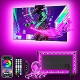 MATICOD LED Lights for TV, 13.1ft RGB Strip Lights for TV Behind 45-60in TV, Bluetooth APP Remote...