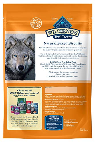 Blue Wilderness Grain-Free Turkey Biscuits Trail Dog Treats 10 Oz (6 Pack) #TOP1
