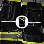 TCCFCCT Hi Vis Vest 9 Pockets Safety Vest for Men, Class 2, DB-Black M - Image 4