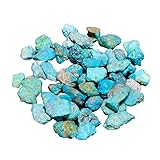 GEMKORA™ 30 carats Genuine Raw Turquoise Stone, Loose Gemstone and Crystals, Wholesale Lot, Blue Rou
