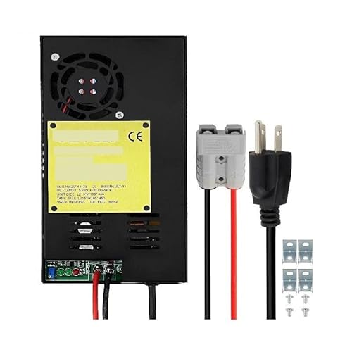 CVFRDD RV Power Converter Battery Charger 30A-100A 500W-1500W AC to 12V DC for Charging or Powering Equipment(60A 1100W)