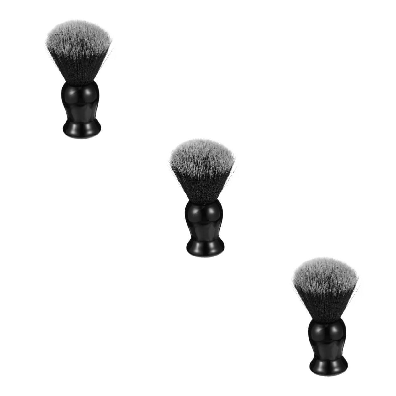 Mikinona 3pcs Beard Care Brush Men's Shaving Set Wooden Handle Shaving Brush Bristle