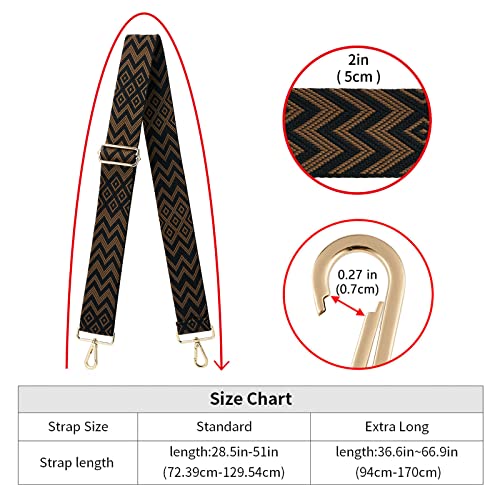Image of ZOOEASS Wide Shoulder Strap Adjustable Replacement Belt Crossbody Canvas Bag Handbag