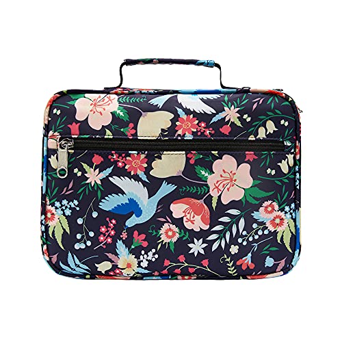 Bible Case for Women Bible Covers Girls Church Bag Ladies Scripture Cases with Pocket Zip Large Size Catholic Bible Carrying Cases Female Good Holy Hope Book Protective Organizer Protector Floral