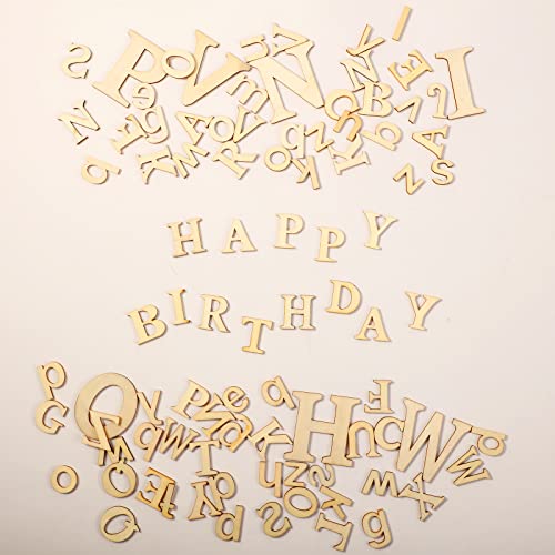 260 Pieces 1 Inches And 2 Inches Wooden Letters Unfinished Wood Alphabet Letter For Crafts Natural Blank Abcs Cutouts Small Home Wall Decor For Learning Painting Letter Board Diy Crafts Gifts #TOP3