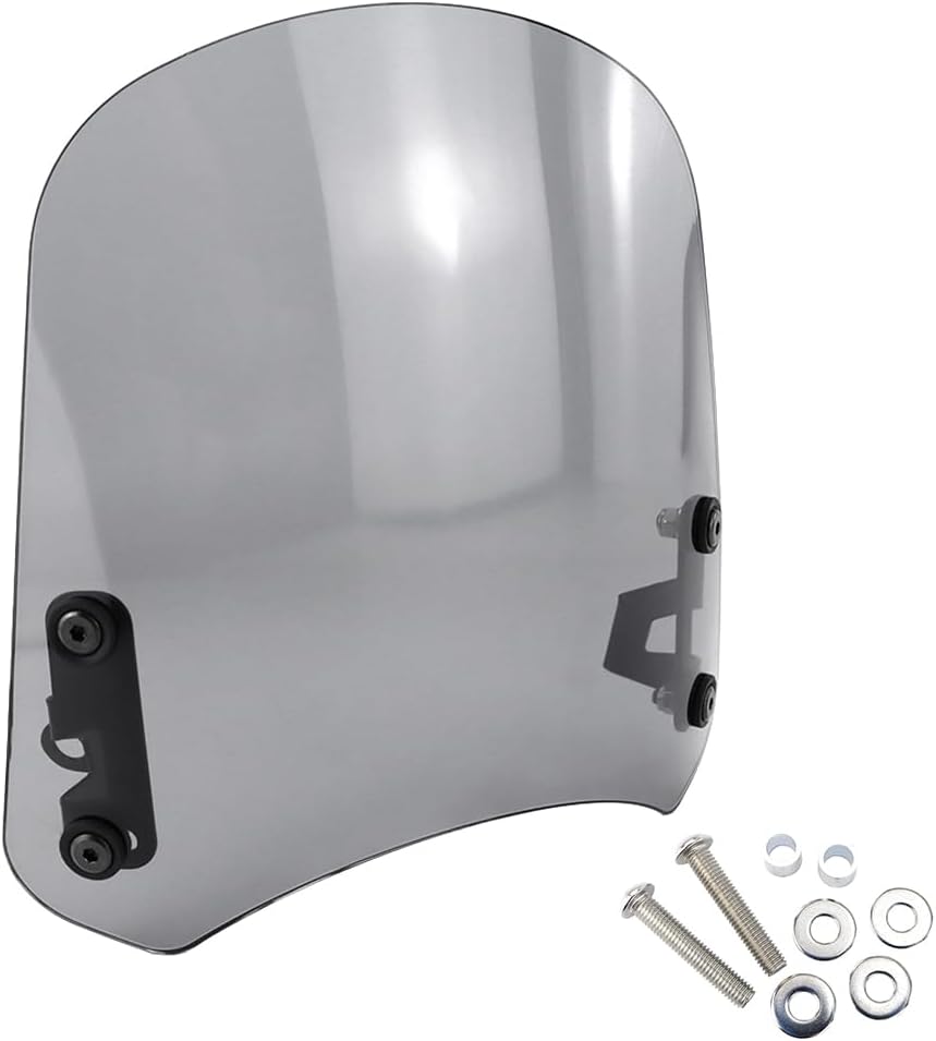 Xitomer Windshield with Steel Brackets Fit for Harley Softail Street Bob FXBB 2018-2020/Softail Street Bob 114 FXBBS 2021-2024 (Smoke)