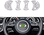 Steering Wheel Bling Crystal Emblem Trim for Audi, Shiny Car Accessories Interior Decoration for Audi A3 A4 A5 A6 Q5 Q7A3/A4L/A5/A6L/Q3/Q5/Q7 etc