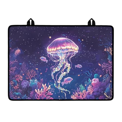 YUVAMAGIMO Jellyfish Stove Top Covers Waterproof Stovetop Cover Fireproof Oven Covers for Electric Stove Extra Large Flat Top Stove Cover Large Dish Drying Mats for Kitchen Decor 21x29 In