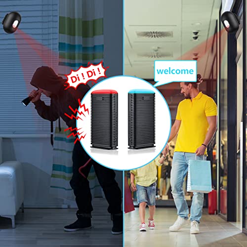 Long Range Wireless Driveway Alarm Indoor Door Chime Receiver Outside Waterproof Infrared Motion Sensor Detector Diy Home Security Doorbell Alarm Kit #TOP2