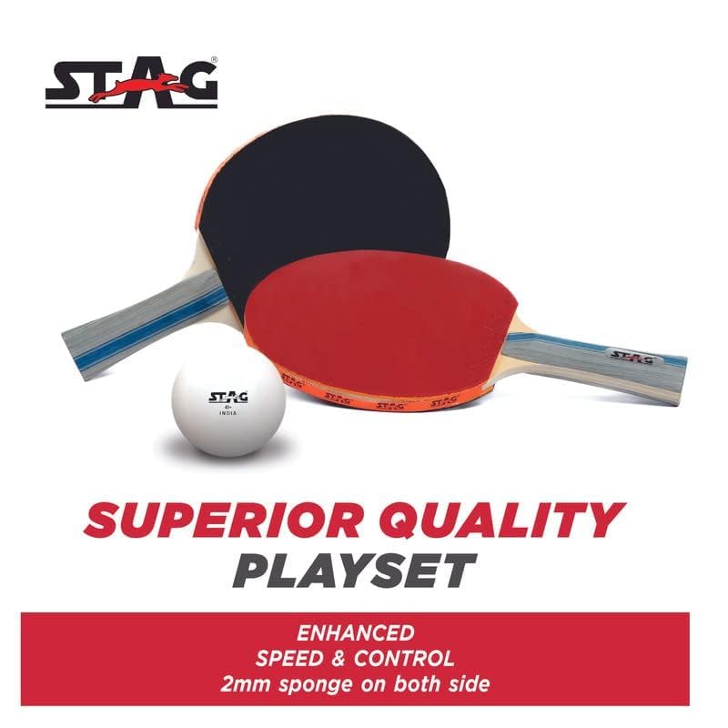 STAG 4 Star Table Tennis Multiset | 2 Racquets & 3 Balls… 4