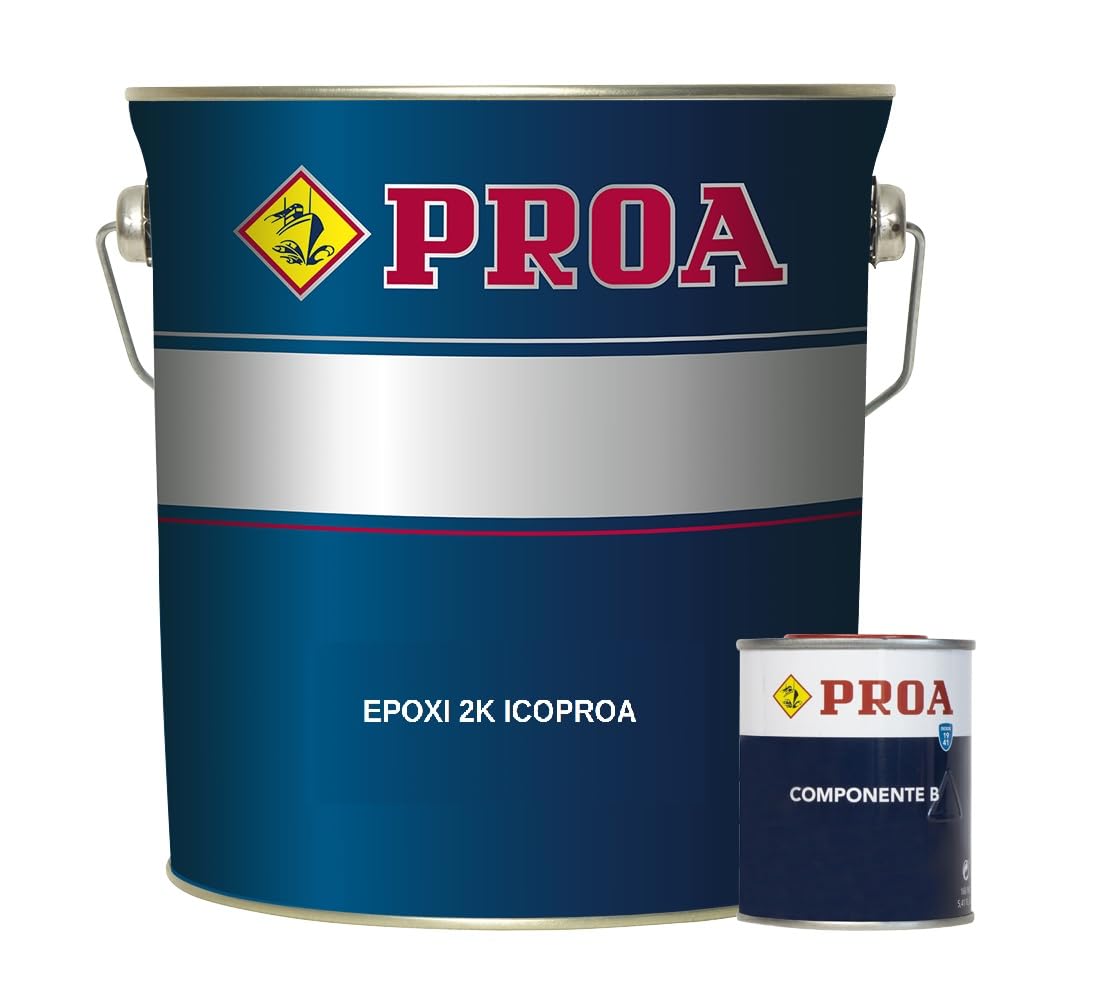 ESMALTE EPOXI ICOPROA 2 COMPONENTES. Gris Suave Ral 7035. 0,750KG+0,300KG. Maxima resistencia en suelos y paredes.