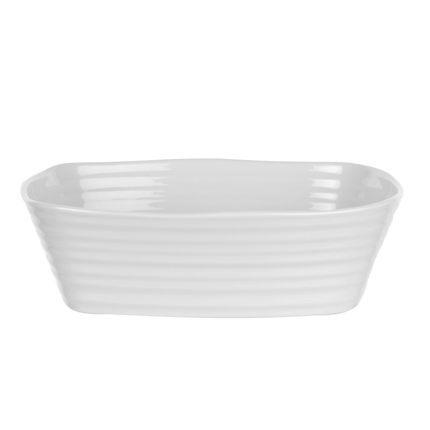 Portmeirion White Sophie Conran Rectangular Roasting Dish, Small