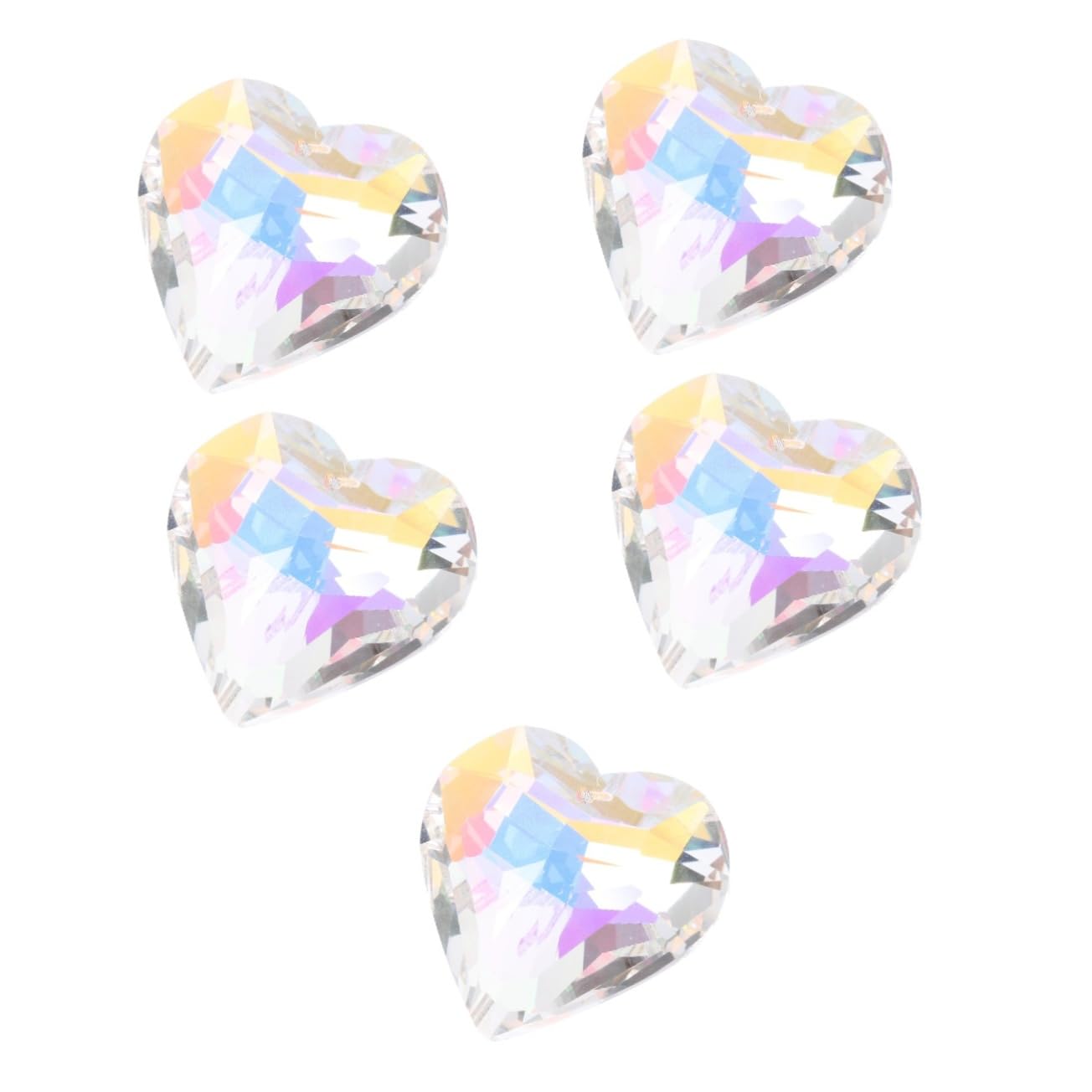 Pendentif de cœur attrapeur de soleil transparent Hemobllo pour déco jardin