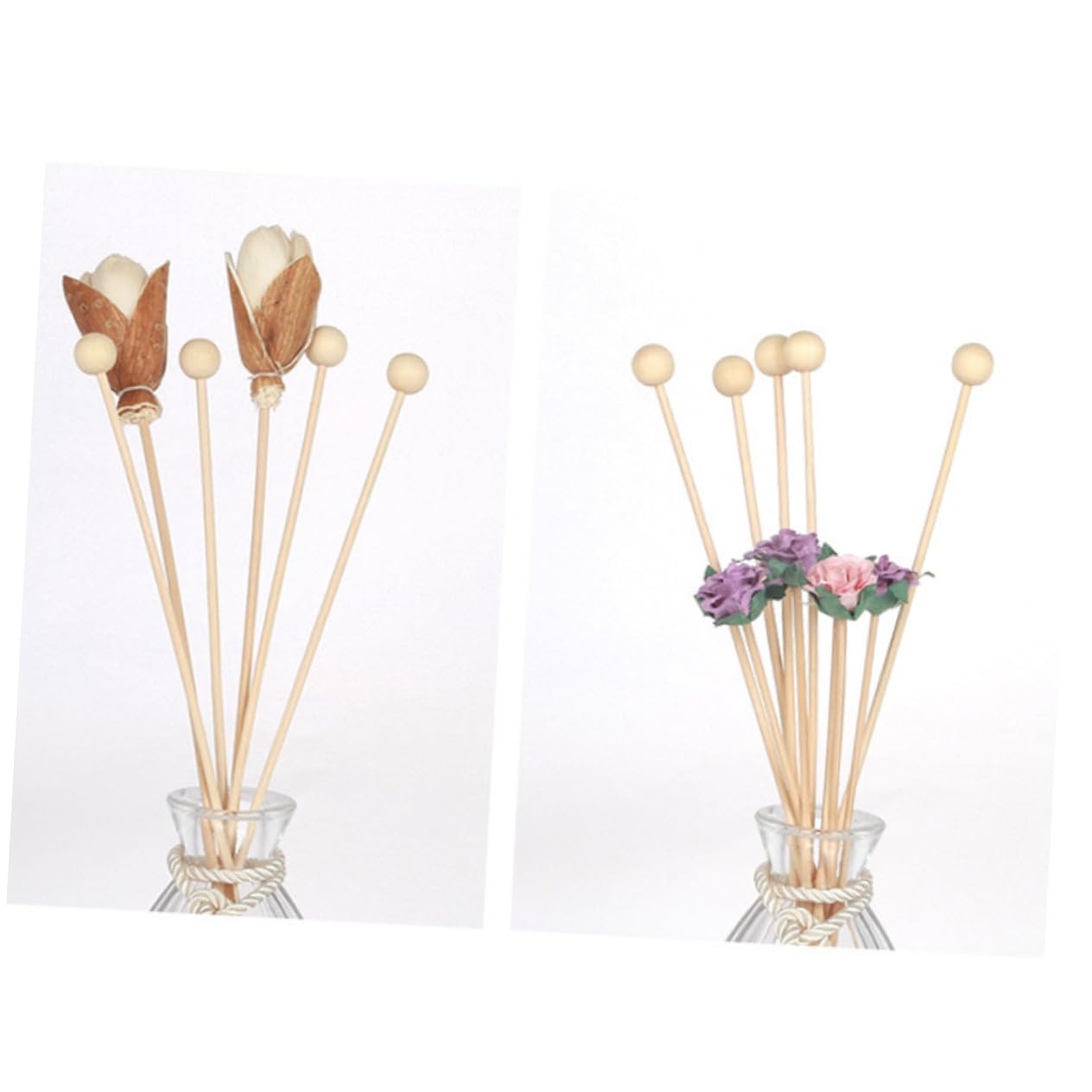 PRETYZOOM DIY Diffuser Sticks 10 Pcs Straight Diffusers Wooden Bead for Essential Oil Fragrance for Home