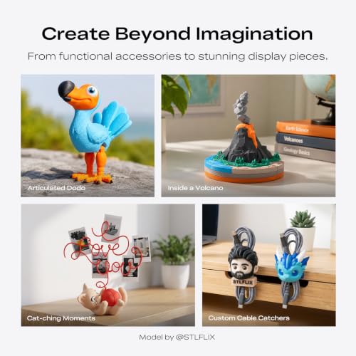 Image of Creality K2 SE 4C 3D Printer, Multi-Color 3D Printer, 500mm /s Fast Printing | Heated Bed, Beginner-Friendly, Ready to Use, Auto Leveling, 220x215x245mm Print Size, Ideal FDM 3D Printer for Kids & Makers