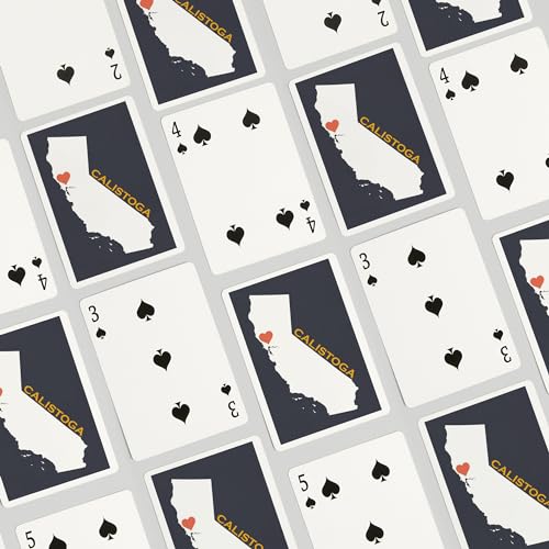 Baraja de Cartas Póker Lantern Press Calistoga 52 naipes miniatura 4
