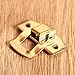 dophee 10Pcs Antique Brass Decorative Hasp Latch with Screws for Wooden Box Jewelry Box Toggle Cabinet Suitcase Chest Trunk - 0.91