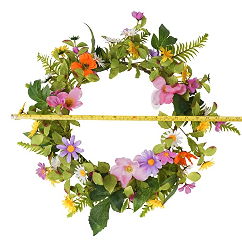 Front Door Wreaths Farmhouse Decor - 20 Inch Daisy Door Wreaths For Front Door, Decorative Wreaths Outdoor Artificial Large Festival Flower Wreath By Dilicoming #TOP3