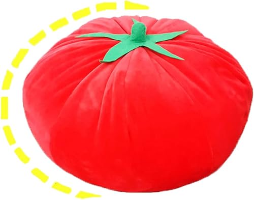 JIANEEXSQ Tomate en forma de almohada cojín creativo decorativo hogar cojín relleno felpa almohada