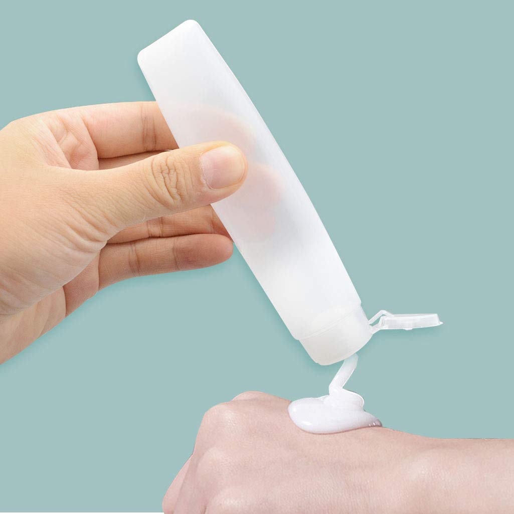 Nydotd 18 Pack Travel Size Plastic Squeeze Bottles for Liquids, 50ml/1.7oz TSA Approved Travel Bottles Makeup Toiletry Cosmetic Containers Leak-Proof Travel Containers with Flip Caps Refillable (50ml) : Beauty & Personal Care