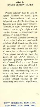 Hardcover Judaism and ethics Book