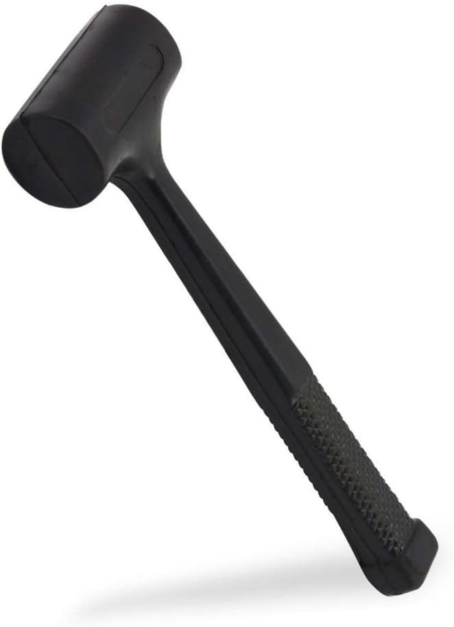 Domeiki 3Lb Dead Blow Hammer Mallet Double Face w/ Shock Absorbing Soft Handle Tool