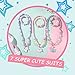 PinkSheep Kids Classic Jewelry, 3 Sets of Beaded Necklaces and Bracelets for Girls, Favors Bags for Girls Jewelry (Mermaid)