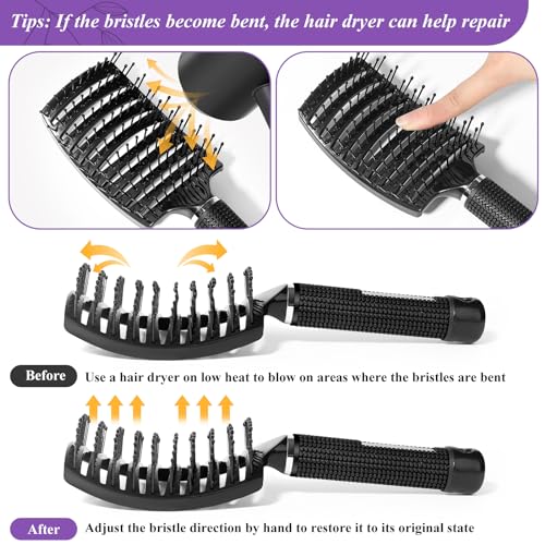 Suroseate Hair Brush, Detangler Hair Brushes For Women Men Kids Faster Blow Drying thumb #3