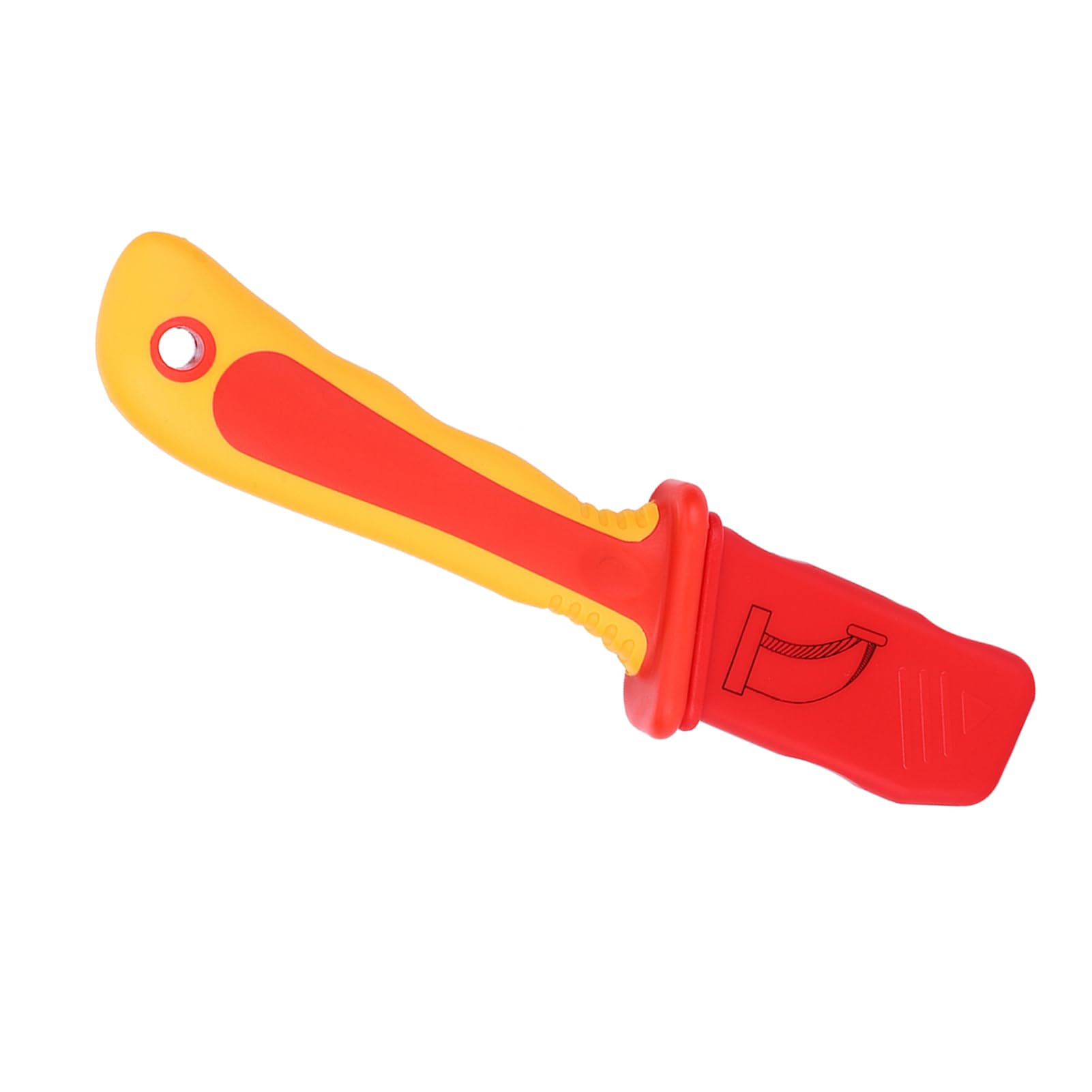 SIXRUN Cuchillo Aislado para Electricista 1000V, Pelacables Cortador Antimagnético con Hoja de Acero Inoxidable para Instalación de Instrumentos y Corte de Circuitos