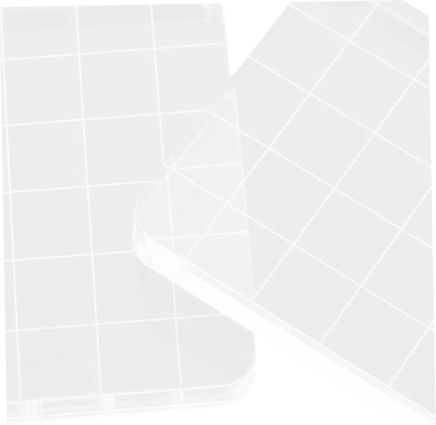 Veemoon 6pcs Acrylic Stamp Block Set for Crafting and Scrapbooking and Easy to Use Grid Lines for Precise Stamping and Planning