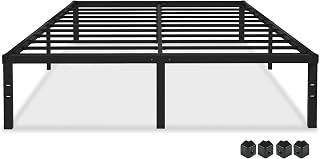 Full Size Bed Frame - Full Bed Frame 18 in-Bed Frame Full No Box Spring Needed with Safety Rounded Corners,Easy Assembly,Noiseless,Platform Bed Frame Storage Space Under