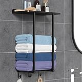 Stabile Installation – Um die Tragfähigkeit und Lebensdauer zu erhöhen, ist dieser handtuchhalter wand für die Installation mit Schrauben konzipiert. Sie müssen nur den Handtuchhalter zusammenbauen und ihn mit den mitgelieferten Schrauben an der Wand befestigen, was sehr einfach zu installieren ist. Geeignet für verschiedene glatte Oberflächen wie Keramikfliesen, Metall, Holz, Glas usw. und auch für raue Oberflächen wie Tapeten, gestrichene Wände, Gipswände, Zementwände usw.