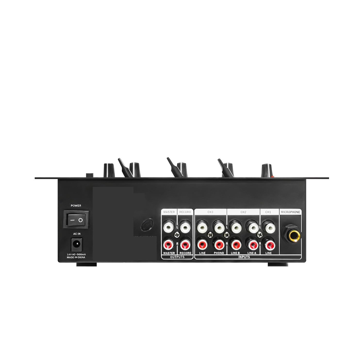 DJ-Controller, Professioneller 4-Kanal-Stereomixer mit Soundkarte, Heim-KTV-Bühnen-DJ-Mischkonsole