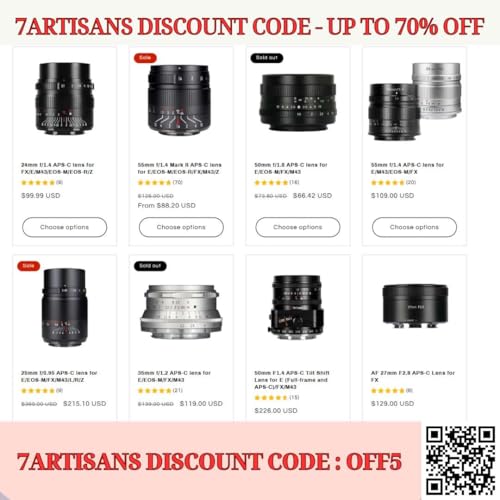 7artisans coupon code "OFF5" &ndash; Up to 70% Off in 2026