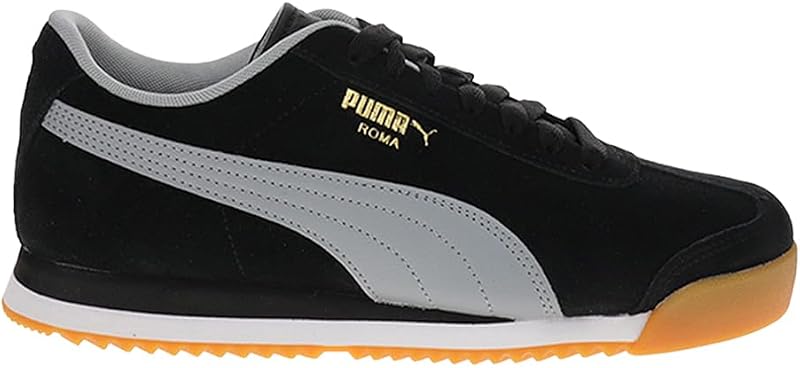 Mens Roma Territory Lace Up Sneakers Shoes Casual - Black