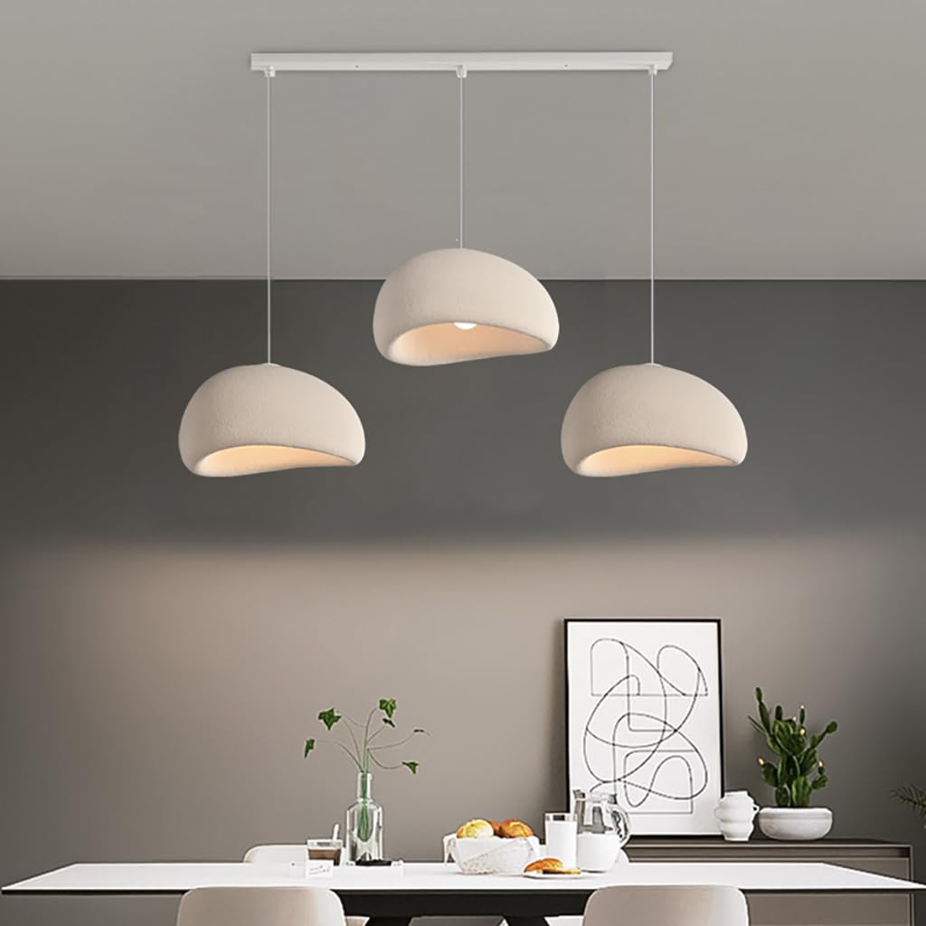 Wabi-Sabi Hängelampe Moderne Restaurant Kronleuchter Unregelmäßiges Design Höhenverstellbar Geeignet Für Wohnzimmer Studienzimmer Schlafzimmer Esstische Pendelleuchten(Blaiken Brown-B)