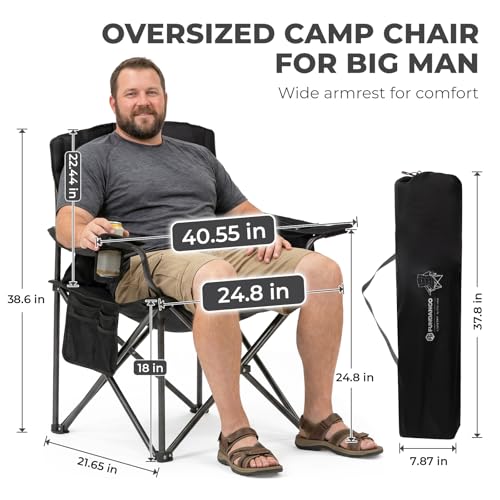 FUNDANGO Silla de Camping Calefactable Plegable para 550 lbs con Puerto USB y Tipo-C miniatura 3