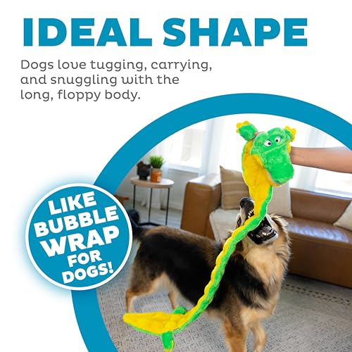 Outward Hound Squeaker Matz Plush Gator Dog Toy, XXL - Image 4